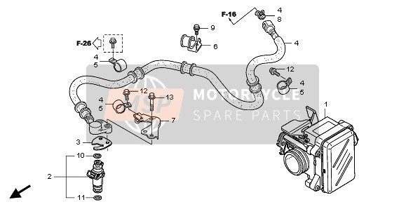 Honda SH125S 2008 THROTTLE BODY for a 2008 Honda SH125S